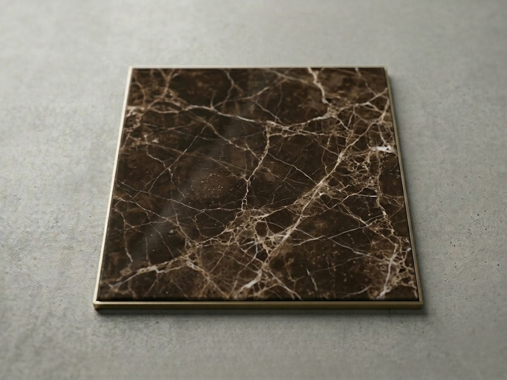 Emperor Noir Marmor – dunkelbrauner Emperador Marmor mit weißen Adern für Trophäenständer